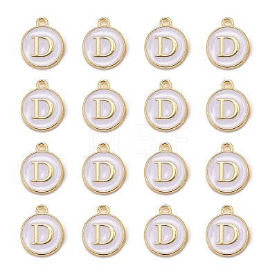 Golden Plated Alloy Charms LS-ENAM-S118-01D-1