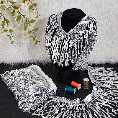 PET Tassel Trim DIY-WH0504-322B-1