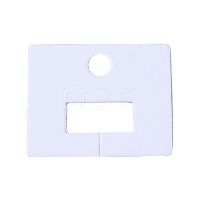 Rectangle Paper Claw Hair Clip Display Cards AJEW-A052-10-1