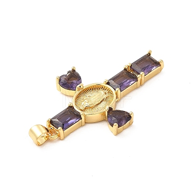 Rack Plating Brass Pendants KK-D087-16G-01-1
