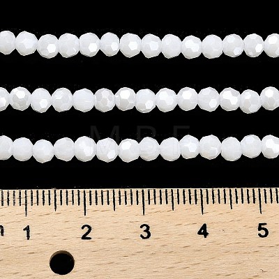 Electroplate Opaque Glass Beads Strands EGLA-A035-P4mm-A01-1