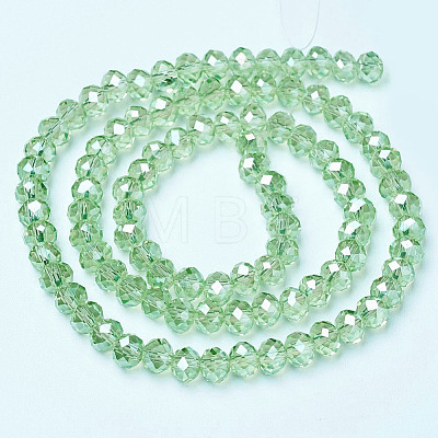 Electroplate Glass Beads Strands EGLA-A034-T2mm-B17-1