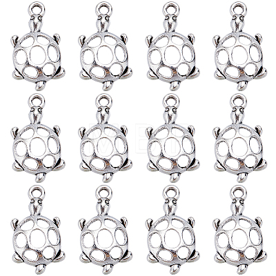 SUNNYCLUE 100Pcs Tibetan Style Zinc Alloy Pendants FIND-SC0007-15-1