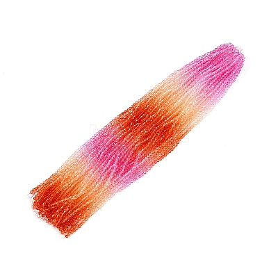 Baking Painted Glass Bead Strands DGLA-A039-T2mm-A04-1