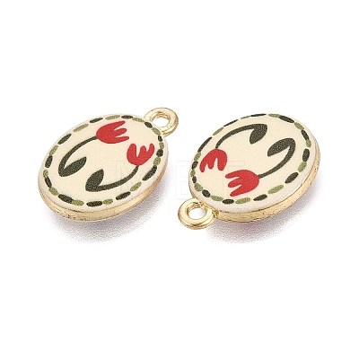 Valentine's Day Printed Alloy Pendants PALLOY-SZC0008-05M-1