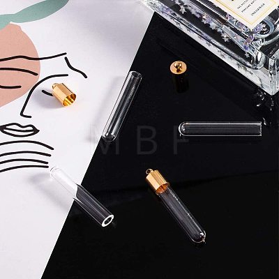 Glass Bottle Pendants GLAA-PH0007-48G-1