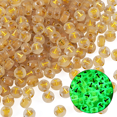 50G Luminous Transparent Acrylic Beads OACR-TAD0001-01T-1