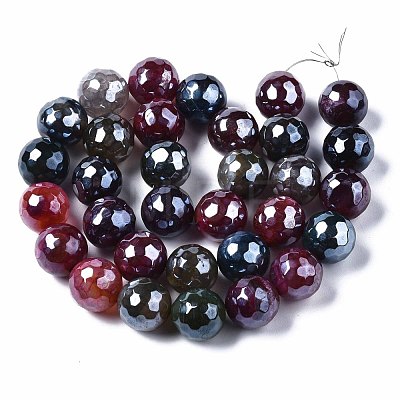 Natural Agate Beads Strands G-Q998-014C-1