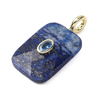 Natural Lapis Lazuli Faceted Pendants G-B186-01G-04-1