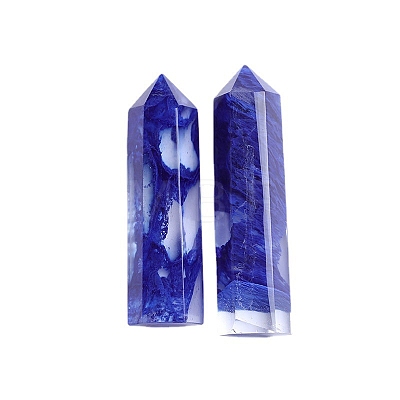 Blue Watermelon Stone Glass Point Tower Wands PW-WG39017-01-1