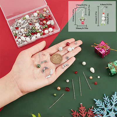 DIY Christmas Fairy Earring Making Kit DIY-SC0022-83-1