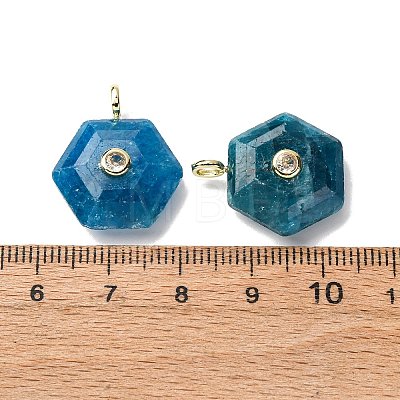 Natural Apatite Pendants G-P588-02G-09-1