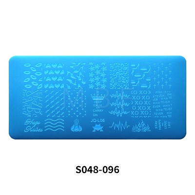 Stainless Steel Nail Art Templates Stamping Plate Set MRMJ-S048-096-1