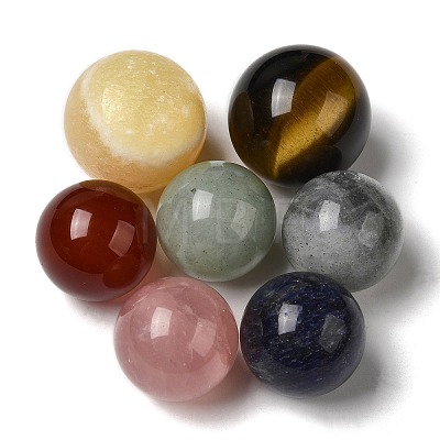 Chakra Big Dipper Natural Round Gemstone Healing Stones DJEW-M009-01-1