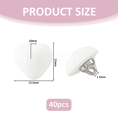 40Pcs 1-Hole Resin Shank Buttons BUTT-FH0001-040A-1
