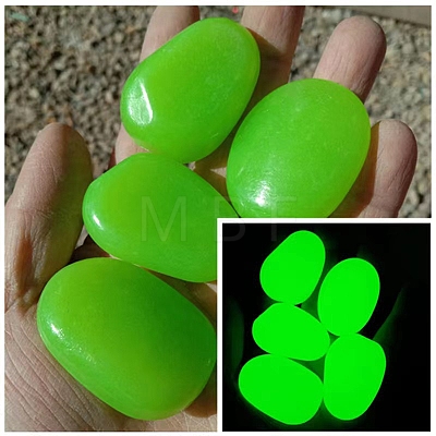 Resin Imitation Luminous Stone Display Decoration PW-WG93589-07-1