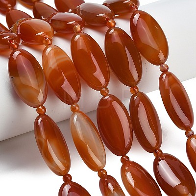 Natural Red Agate Beads Strands G-B178-T01-01-1