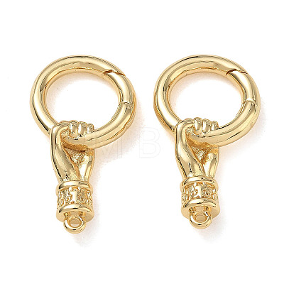 Brass Spring Gate Clasps
KK-CBA50B0-36G-1