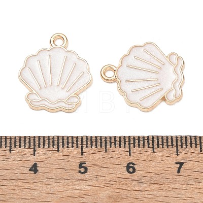Alloy Enamel Pendants AL-CBAE435-16G-01-1