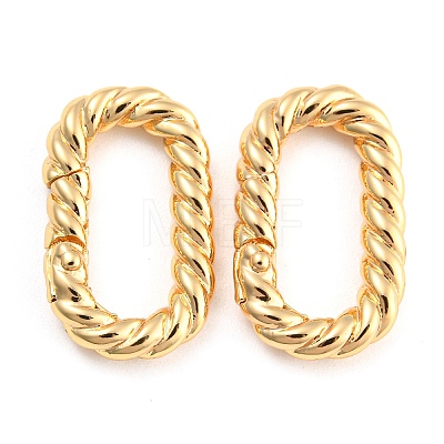 Brass Spring Gate Rings LS-KK-D048-04G-1