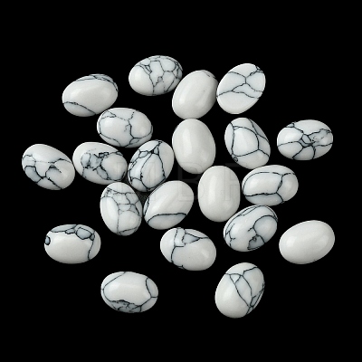 Synthetic Howlite Cabochons G-A094-01B-45-1