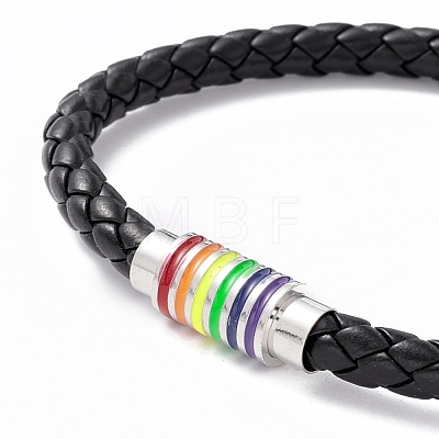 Rainbow Pride Bracelet BJEW-F425-01B-1