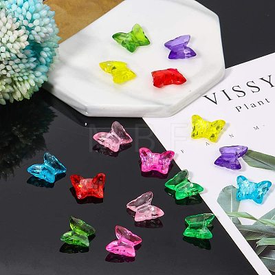 Transparent Acrylic Beads TACR-PH0001-10-1