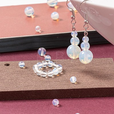 340Pcs 4 Sizes Opalite Beads G-LS0001-28-1
