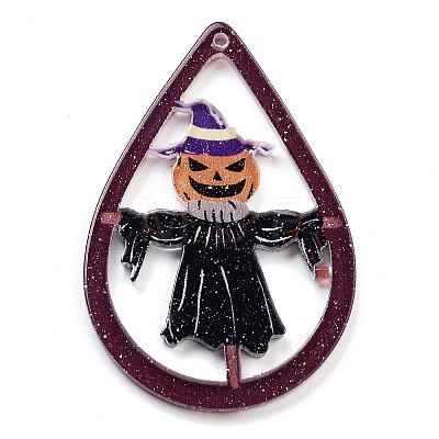 Halloween Printed Acrylic Big Pendants MACR-M048-01A-1