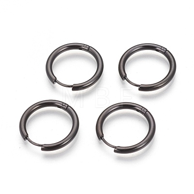 304 Stainless Steel Hoop Earrings EJEW-P177-B-14-1
