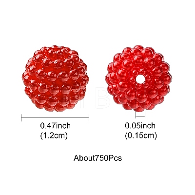 Imitation Pearl Acrylic Beads OACR-FS0001-45F-1