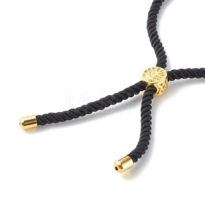 Adjustable Cubic Zirconia Beads Nylon Thread Slider Bracelets BJEW-JB06366-04-1