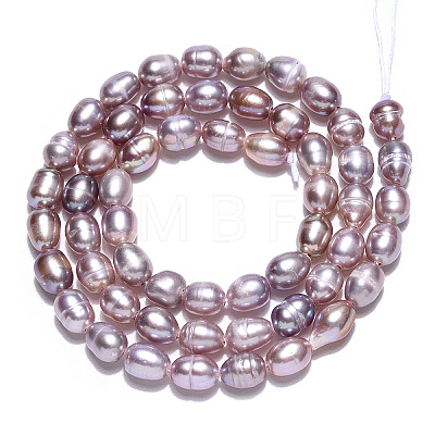 Natural Cultured Freshwater Pearl Beads Strands PEAR-N012-04O-1