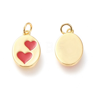 Real 18K Gold Plated Brass Charms KK-L006-030G-1