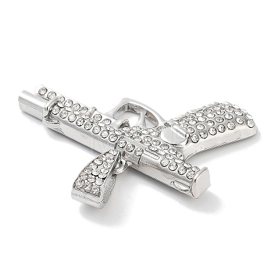 Alloy Rhinestone Pendants ALRI-S001-14A-P-1