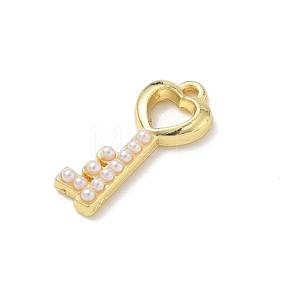 Brass & Imitation Pearl Pendants KK-A300-19G-1