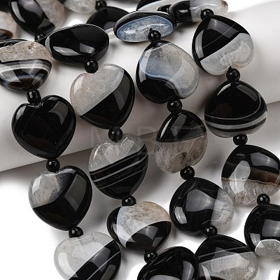 Natural Agate Beads Strands G-F820-Q01-01D-1