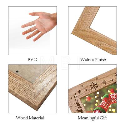 Christmas Theme Rectangle Wooden Photo Frames AJEW-WH0292-008-1