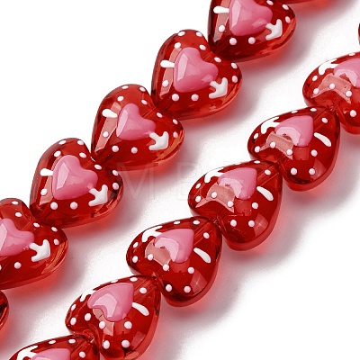 Glass Enamel Beads GLAA-Q125-01C-1