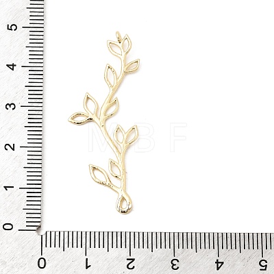Brass Laser Cut Hollow Connector Charms KK-B179-06G-1