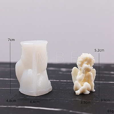 3D Angel DIY Food Grade Silicone Statue Candle Molds PW-WG82528-04-1