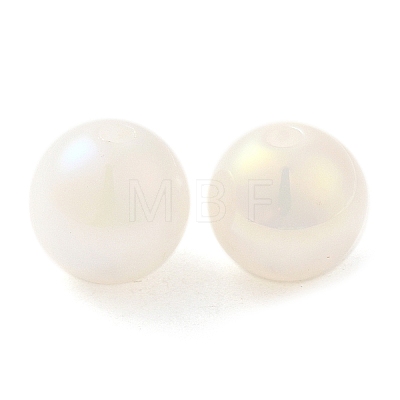 Iridescent Opaque Resin Beads RESI-Z015-01B-04-1
