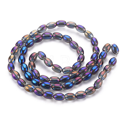 Electroplate Glass Beads Strands X-EGLA-T020-11-1