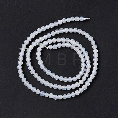Natural White Agate Beads Strands X-G-C247-03-1