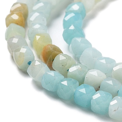 Natural Flower Amazonite Beads Strands G-J400-A08-03-1
