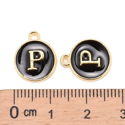 Golden Plated Alloy Charms X-ENAM-S118-02P-1