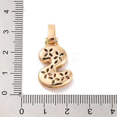 Brass Micro Pave Cubic Zirconia Pendants KK-C076-29S-G02-1