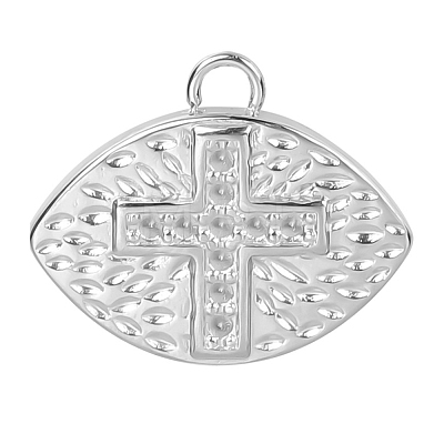 304 Stainless Steel Pendant Rhinestones Setting PW-WG701D4-01-1