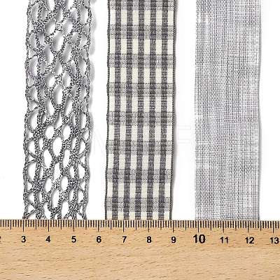 9 Yards 3 Styles Polyester Ribbon SRIB-A014-G07-1