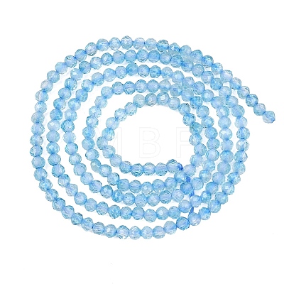Natural Blue Topaz Beads Strands G-B175-D21-2mm-1